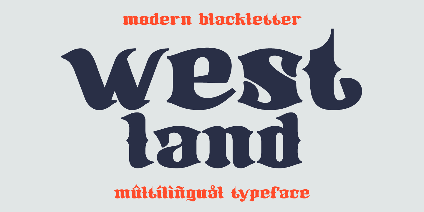 Westland Font preview